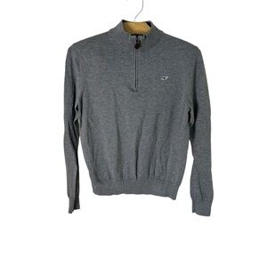 Vineyard Vines Grey Sweater 1/4 Zip Pullover